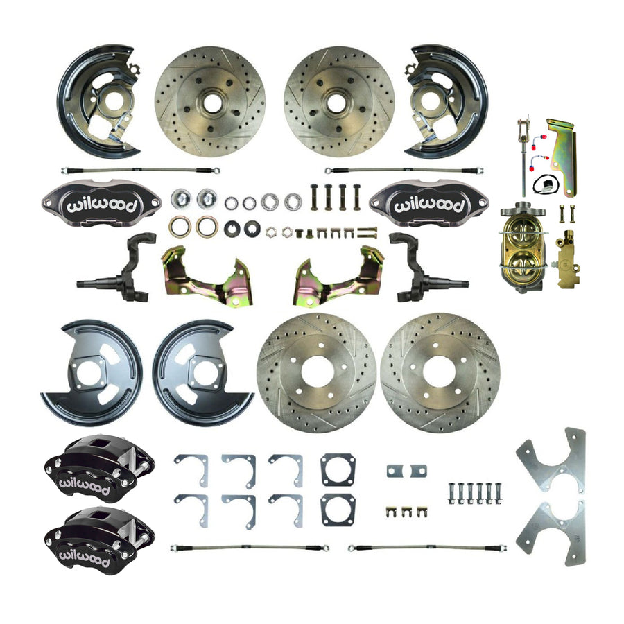 The Right Stuff 1964-1972 GM A-Body, Performance Series, 4-Wheel Disc Brake Conversion Kit - (AFXSD21CS)