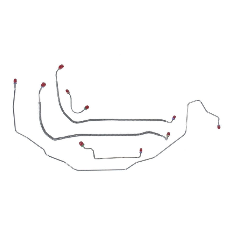 The Right Stuff 1968-69 GTO/Cutlass, Pre-Bent OE Steel Power Front Disk Brake Line Kit - (AKT6803)
