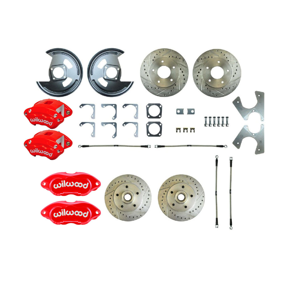 The Right Stuff 1969 GM F-Body, 4-Wheel W/Rear +2 Disc Brake Conversion Kit - F69RDM25Z - (F69RDM25Z)