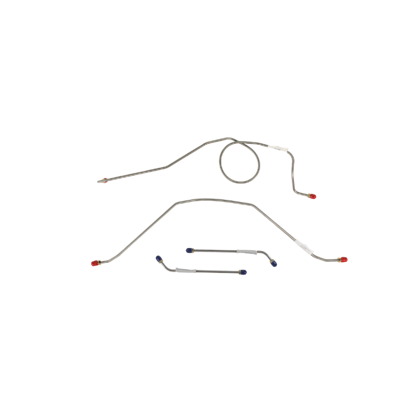 The Right Stuff 1963-66 Chevrolet C10 Truck, Pre-Bent Stainless Steel Front Brake Line Kit - (TKT6301S)