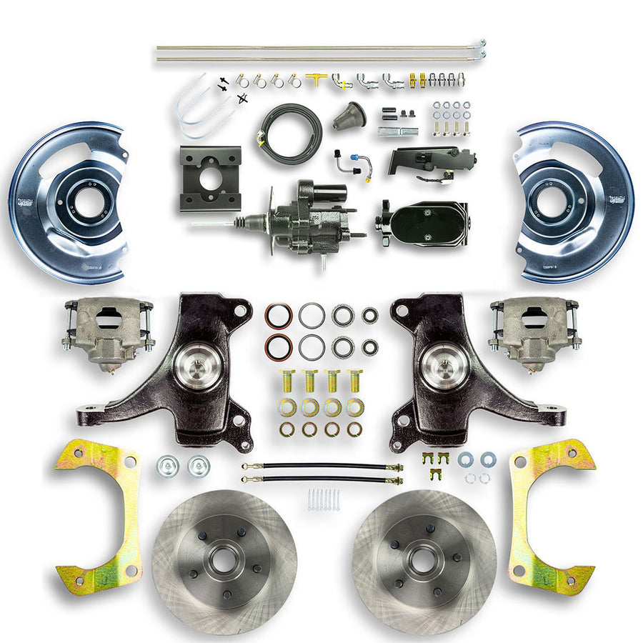 The Right Stuff 1963-66 Chevrolet/GMC Truck/Suburban, 2" Drop Black Hydraulic Brake Assist Front Disc Conv - (THB6325DY)
