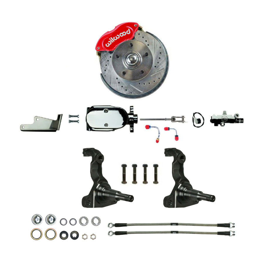 The Right Stuff 1964-72 GM A-Body, Signature Series, Big Brake Front Manual Disc Conversion Kit - (AFXSD32ZX)