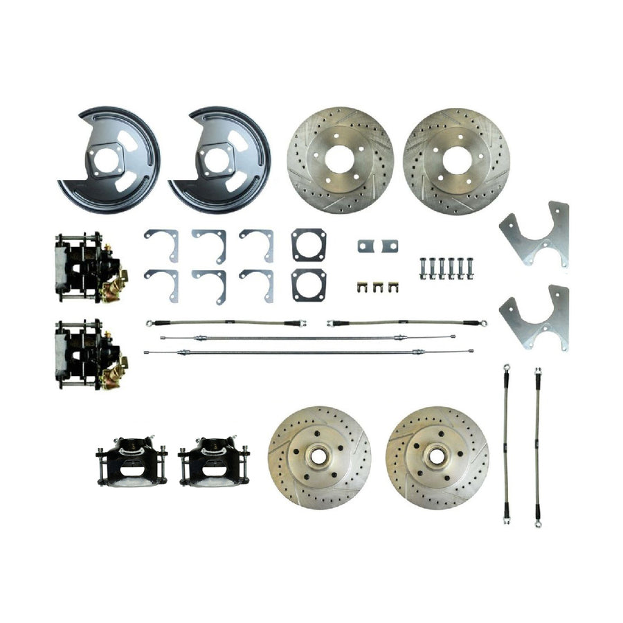 The Right Stuff 1970-77 GM F/X-Body, 4-Wheel W/Rear +2 Disc Brake Conversion Kit - F70RD05S - (F70RD05S)