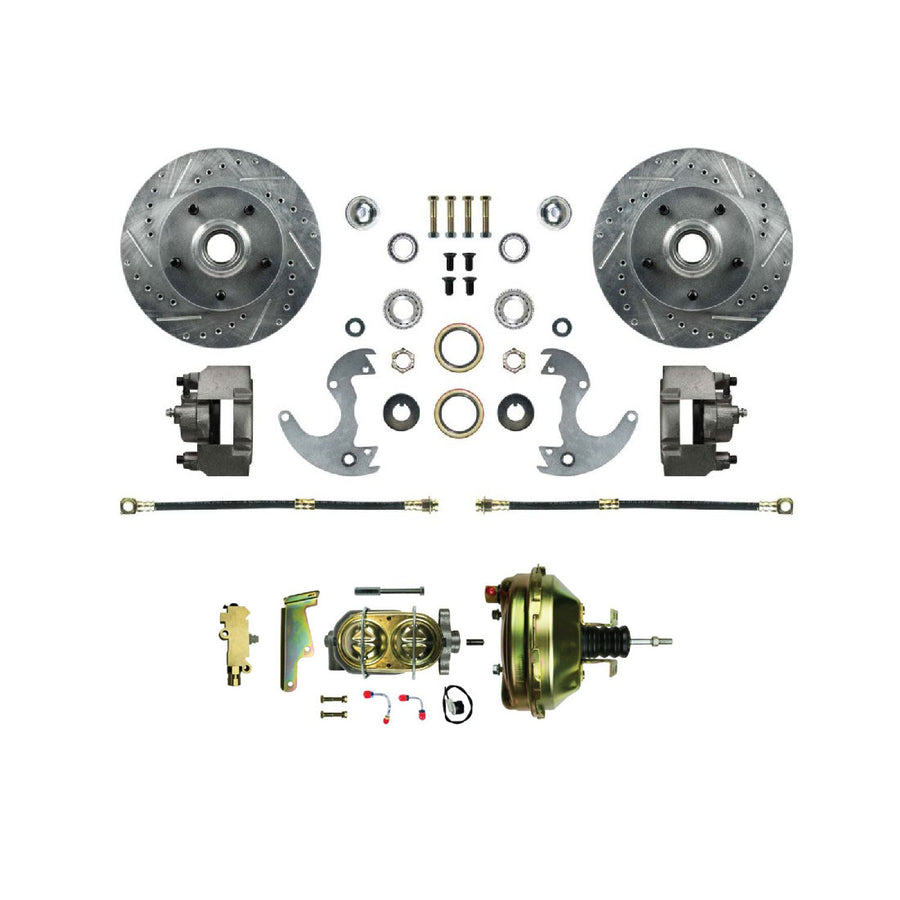 The Right Stuff 1964-1974 GM A/F/X Front Power Disc Brake Conversion for Factory 14" Wheel Setup - (AFXDC14A)