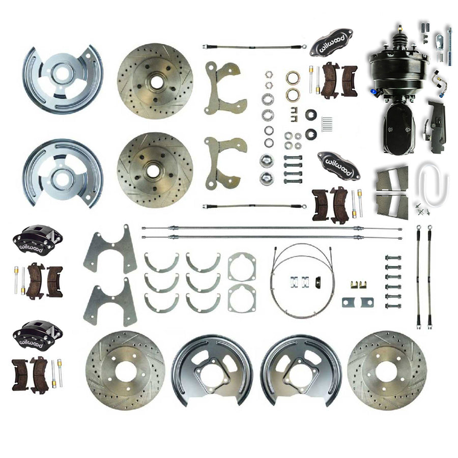 The Right Stuff 1959-64 Chevrolet Impala/Bel Air, Performance Front Disc Brake Conversion Kit - (FSC604DCCSY)