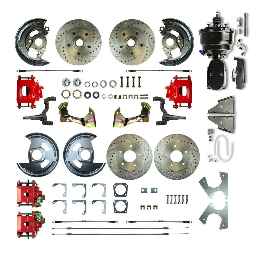The Right Stuff 1967 GM F-Body Non-Staggered 4 Wheel Power Disc Brake Conversion - AFXDC42CZY - (AFXDC42CZY)