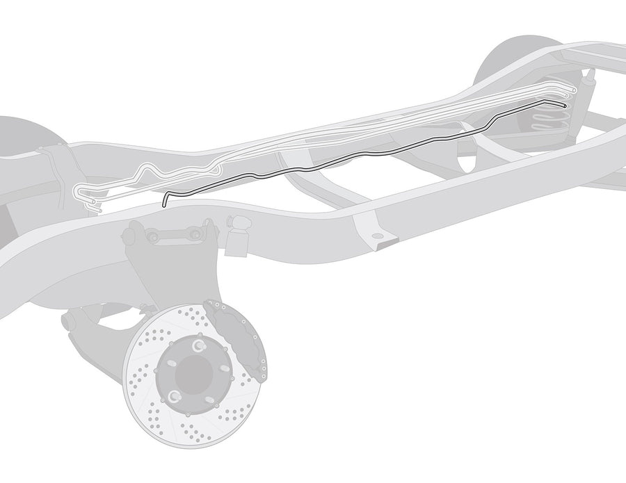 The Right Stuff 1970-71 Ford Ranchero Pre-Bent Stainless Steel Fuel Vapor Line - (DGL7105S)