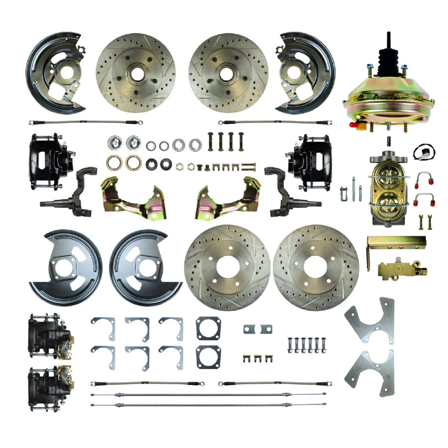 The Right Stuff 1962-67 Chevy II, 9" Booster, , Power 4-Wheel Disc Brake Conversion - AFXDC43CS - (AFXDC43CS)