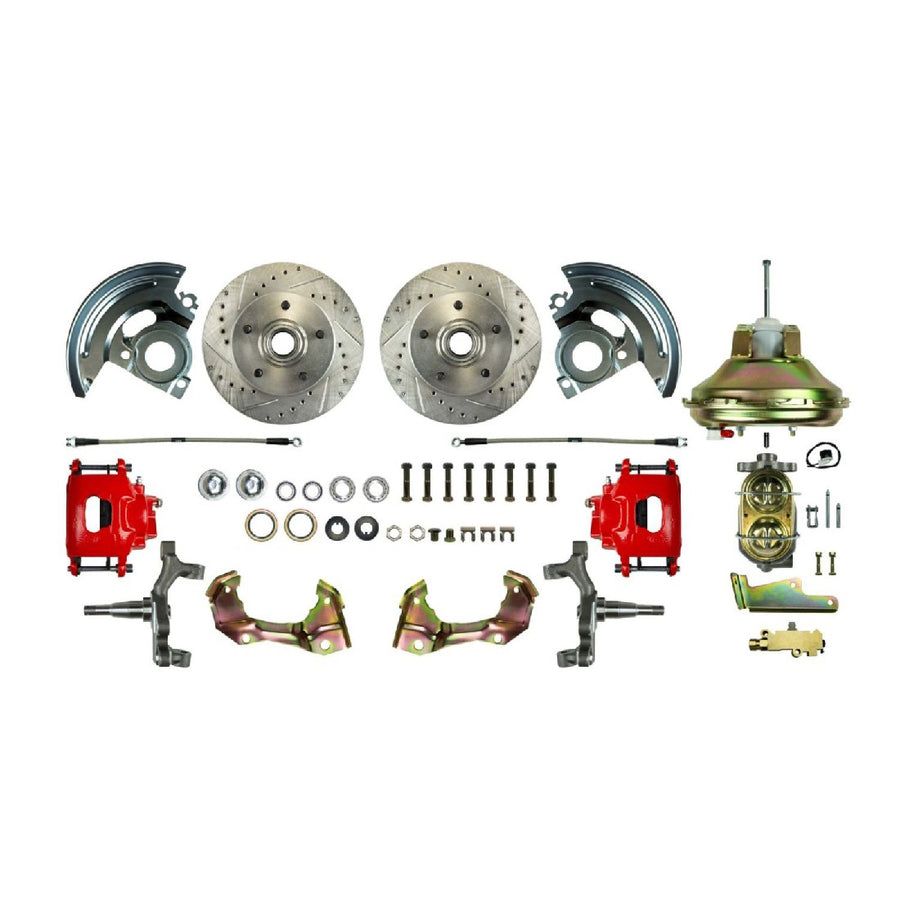 The Right Stuff 67-74 GM F/X-Body, Power 11" Booster, 2" Drop, Front Disc Brake Conversion Kit - (AFXDC02DZ)