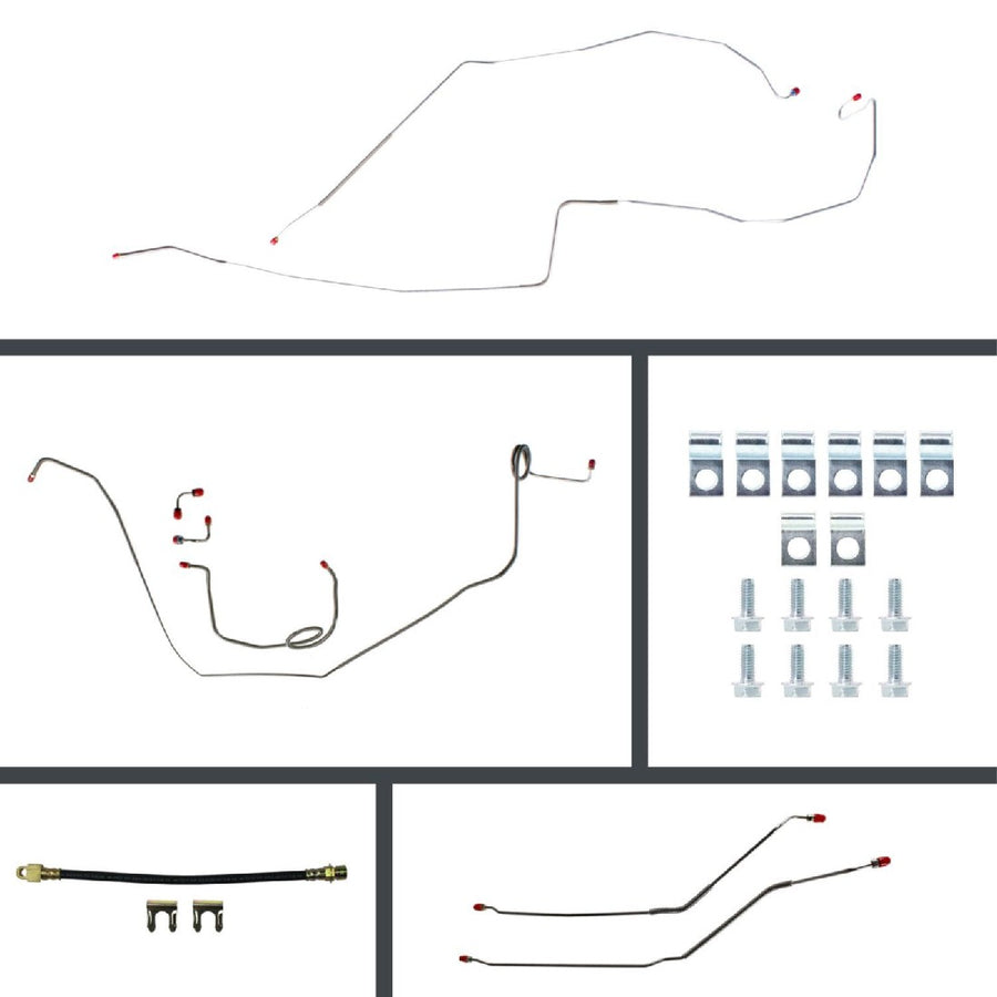 The Right Stuff 1967 Pontiac Firebird Manual Disc Conversion Brake Line Set 24 Pcs. - (POM67H4)