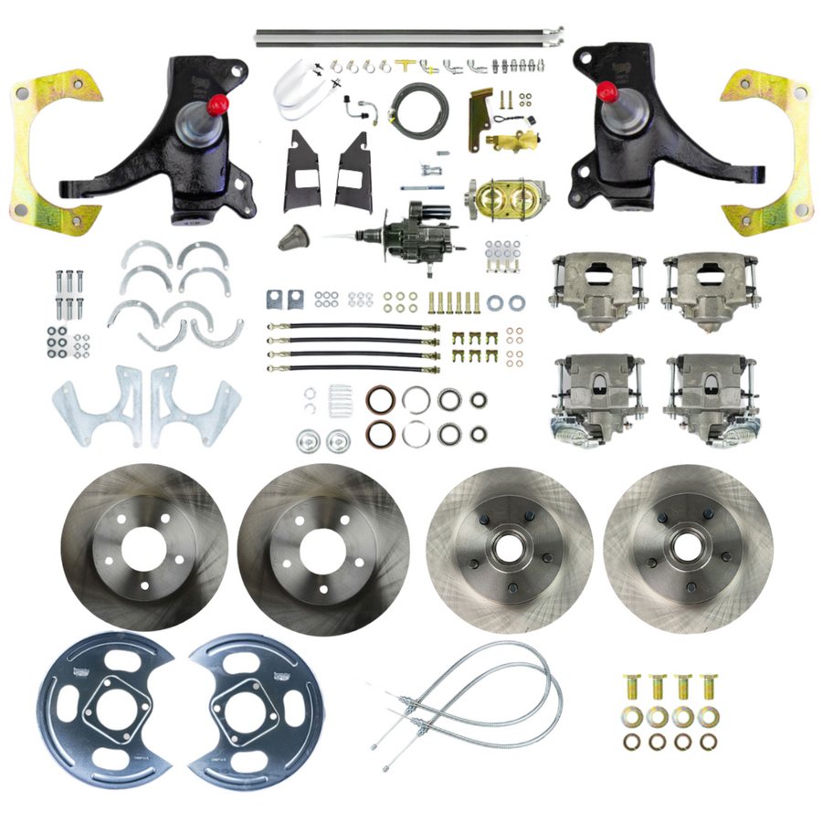 The Right Stuff 73-87 GM C10/15 Truck/Suburban 2" Drop Hydraulic Brake Assist 4-Wheel Disc Brake Conversion - (THB7355D)