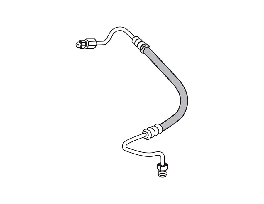 The Right Stuff 1976-79 Ford F100/F150 w/351cu V8, Pre-Bent OE Steel Power Steering Return Line - (TPS7691)