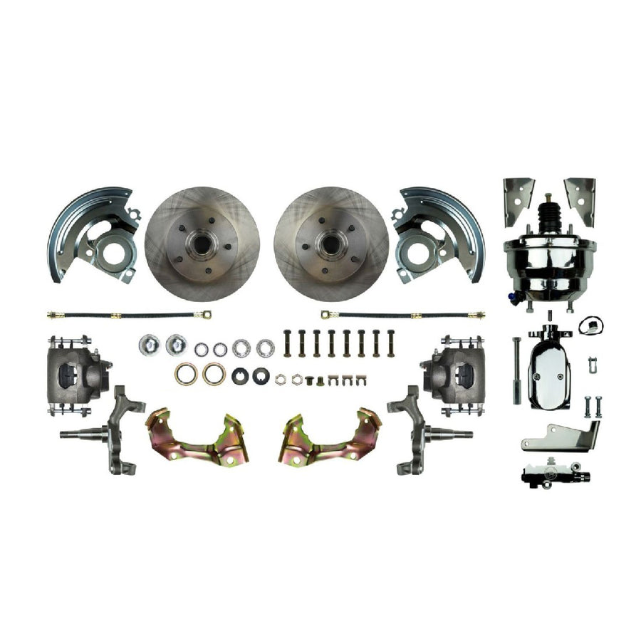 The Right Stuff 67-74 GM F/X-Body, Power 8" Booster, 2" Drop, Front Disc Brake Conversion Kit - (AFXDC02DX)