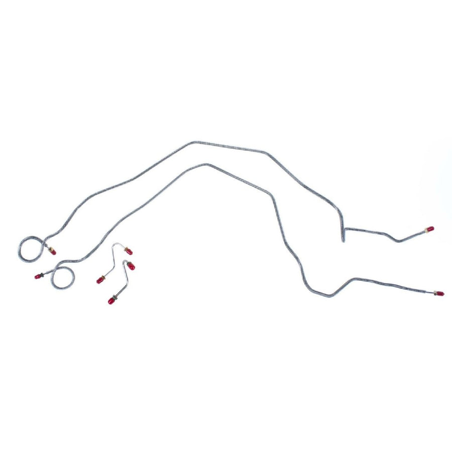 The Right Stuff 1986-89 GM F-Body W/V8, Pre-Bent OE Steel Power Front Disc Brake Line Kit - (FKT8601)