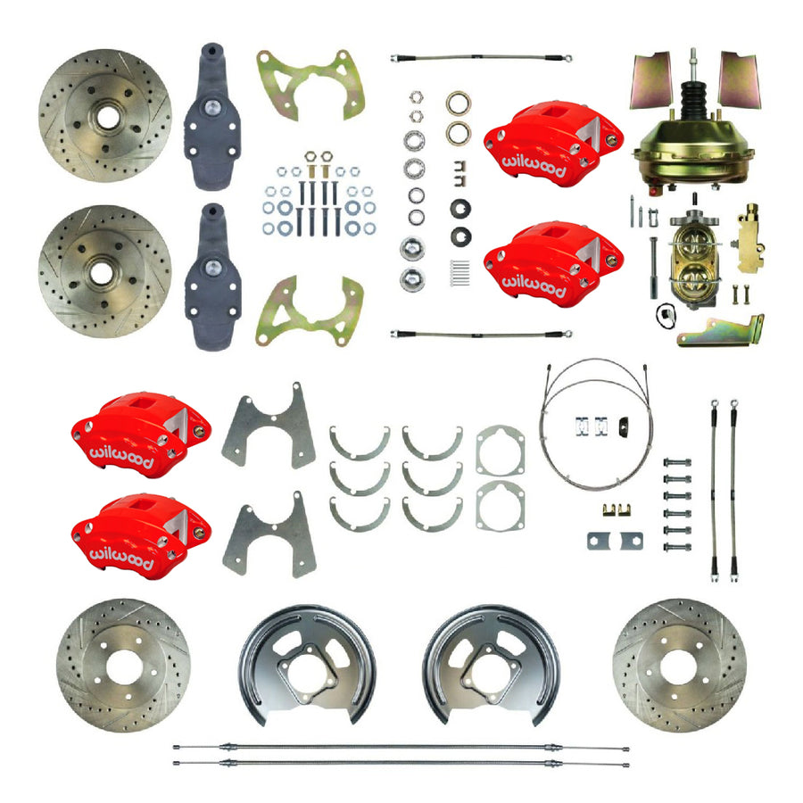 The Right Stuff 1959-64 Chevrolet Impala, 2" Drop, Performance Front Disc Brake Conversion Kit - (FSC604DCDZ)