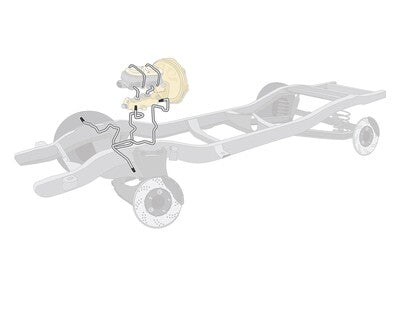 The Right Stuff 1966 Chevelle SS W/Z16 Manual Drum Pre-Bent Stainless Steel Front Brake Line Kit - (CKT6602S)