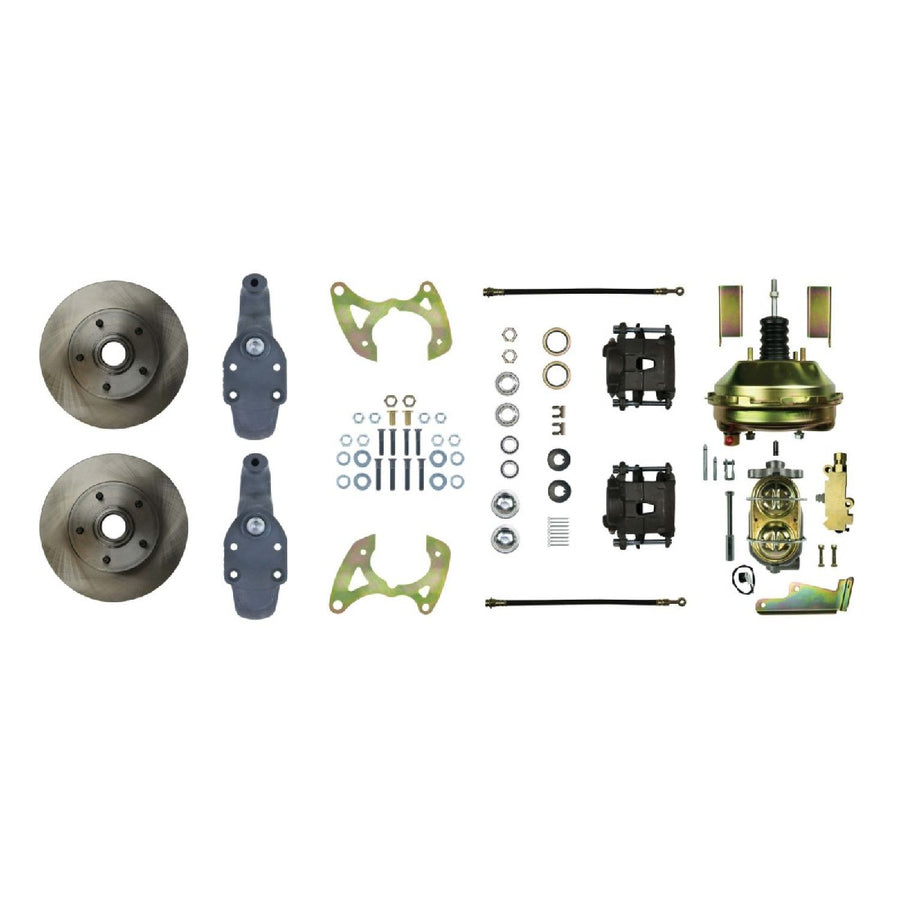 The Right Stuff 1958 Impala, 9" Booster, 2" Drop, Power Front Disc Brake Conversion Kit - (FSC58DCD)