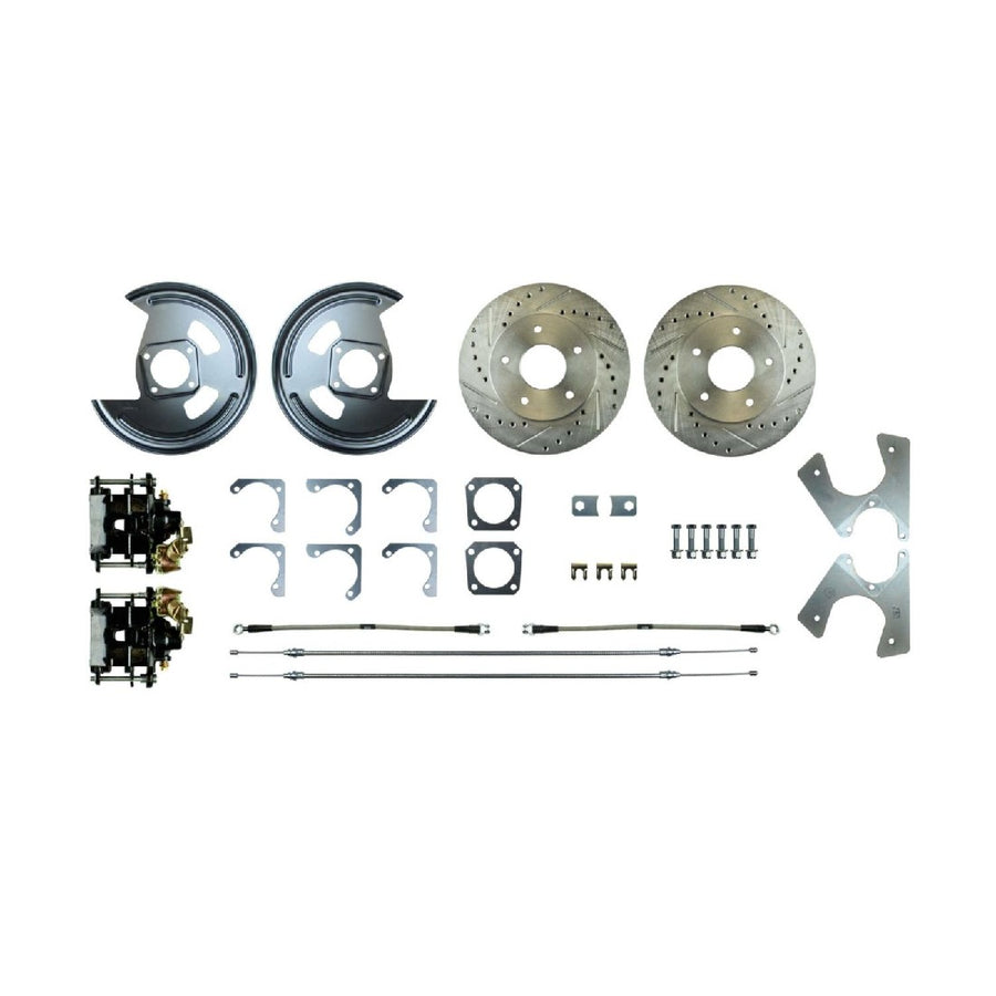 The Right Stuff 1964-77 GM A/F-Body Rear Power Disc Brake Conversion for Factory 14" Wheel Setup - (AFXRD14A)