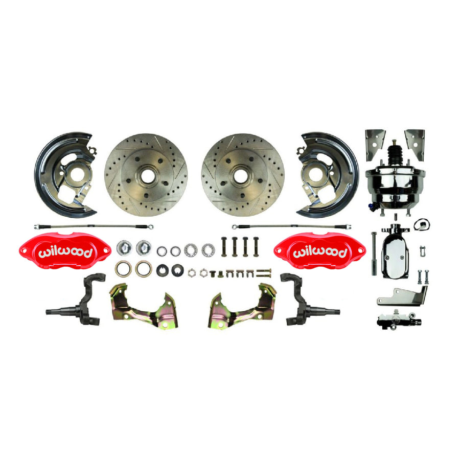 The Right Stuff 1964-1974 GM A/F/X Body, Front Power Disc Brake Conversion Kit - AFXDC32ZX - (AFXDC32ZX)