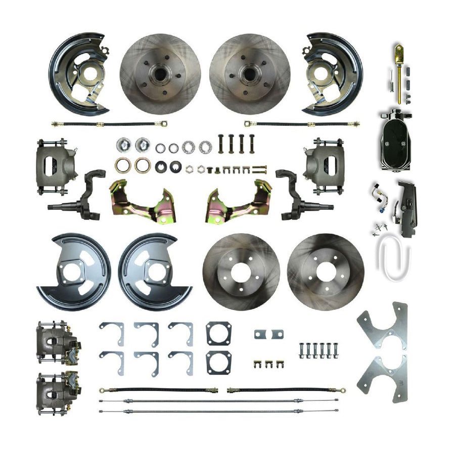 The Right Stuff 1964-1972 Chevelle/GM A-Body, 4-Wheel Manual Disc Brake Conversion - AFXSD41CY - (AFXSD41CY)