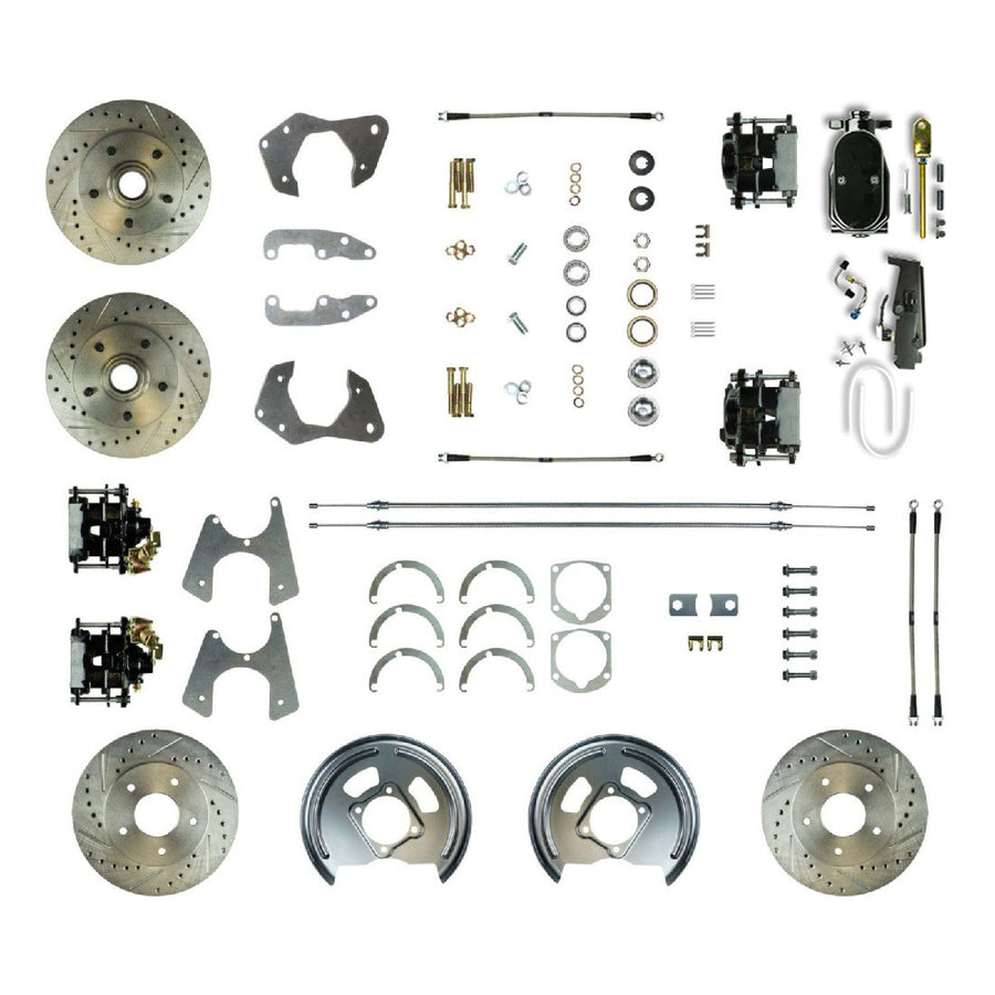 The Right Stuff 1965-68 Chevrolet Impala/Bel Air, Manual 4-Wheel Disc Brake Conversion Kit - (FSC654SDCSY)