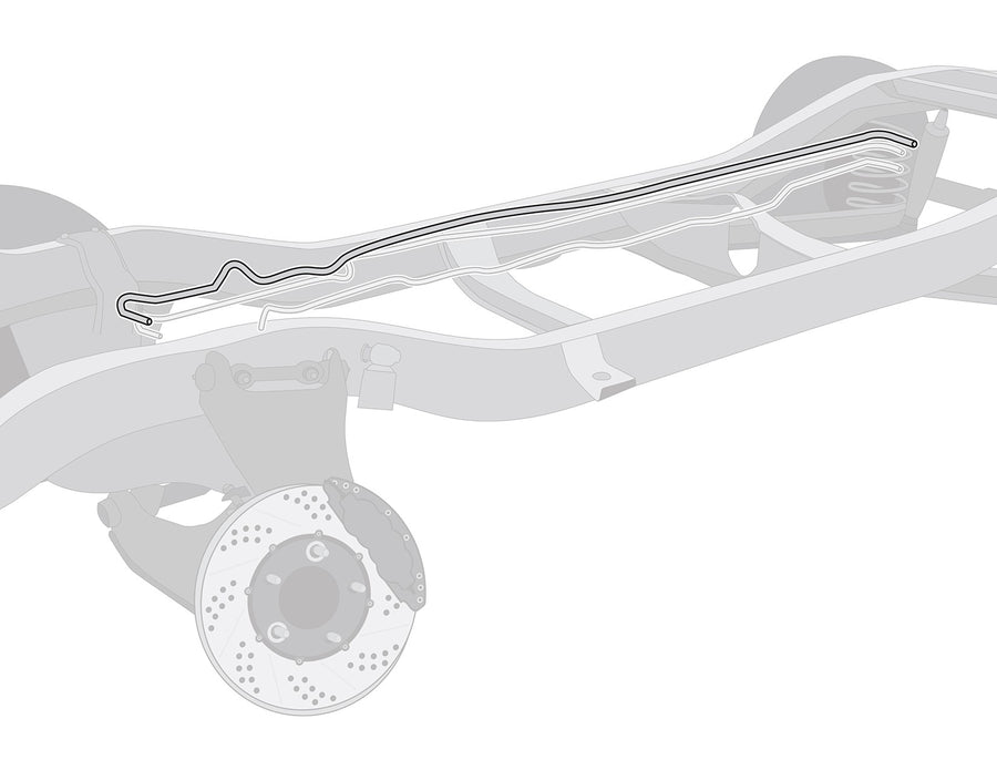 The Right Stuff 1970 Ford Maverick, Pre-Bent OE Steel Front To Rear Main Fuel Line - (LGL7001)