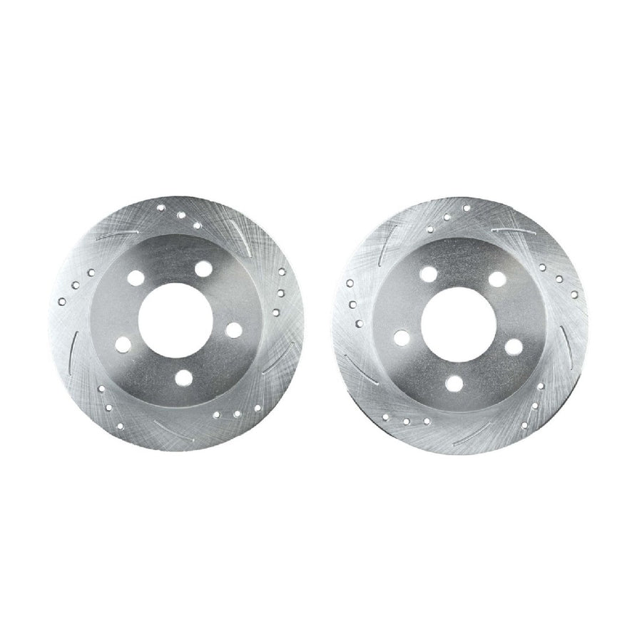 The Right Stuff 1994-04 Mustang GT W/Base Rotors, Drill & Slotted Rear Disc Brake Rotor/ Pair - (BR96ZDC)