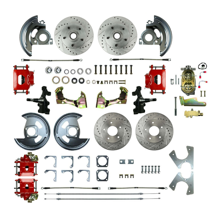 The Right Stuff 1964-72 GM A-Body, 2" Drop, Show N Go, 4-Wheel Manual Disc Brake Conversion - (AFXSD41DZ)