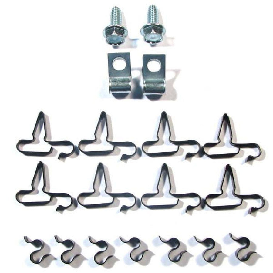 The Right Stuff 1968-70 Mopar B-Body, 5/16 x 1/4 19-Piece Fuel Line Clip Set - (BCS010)