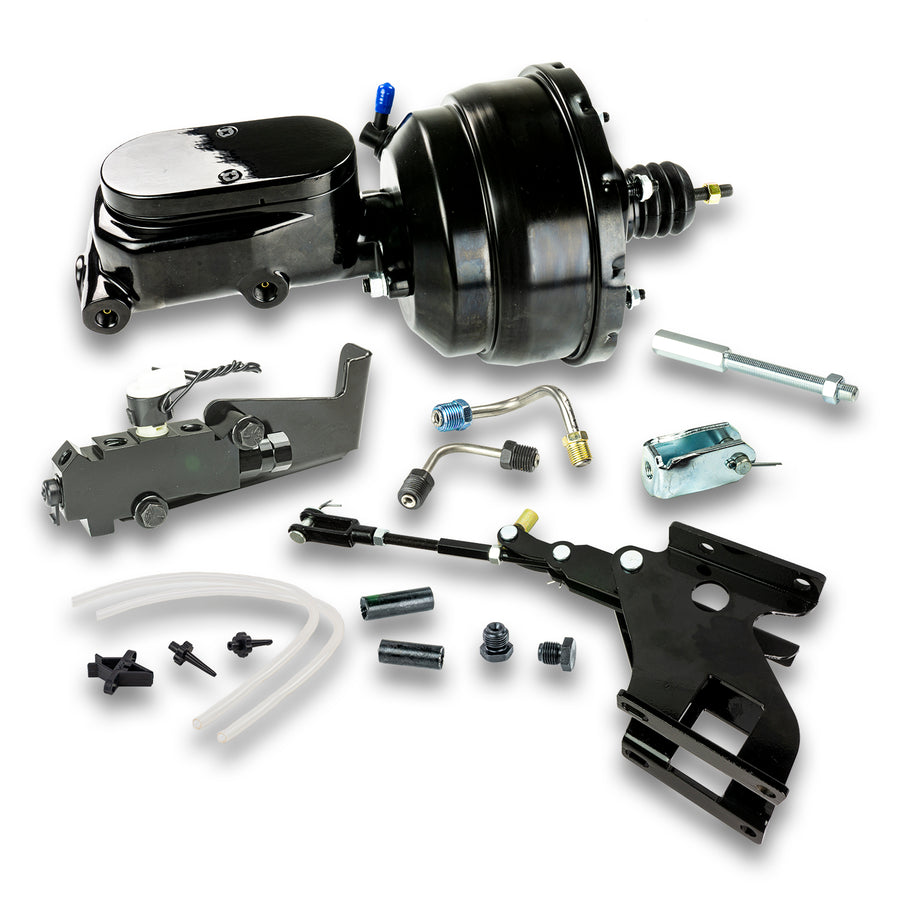 The Right Stuff 67-72 Chevrolet, GMC Black Brake Booster and Master, High Rise Bracket Disc/Drum - (B86715171)