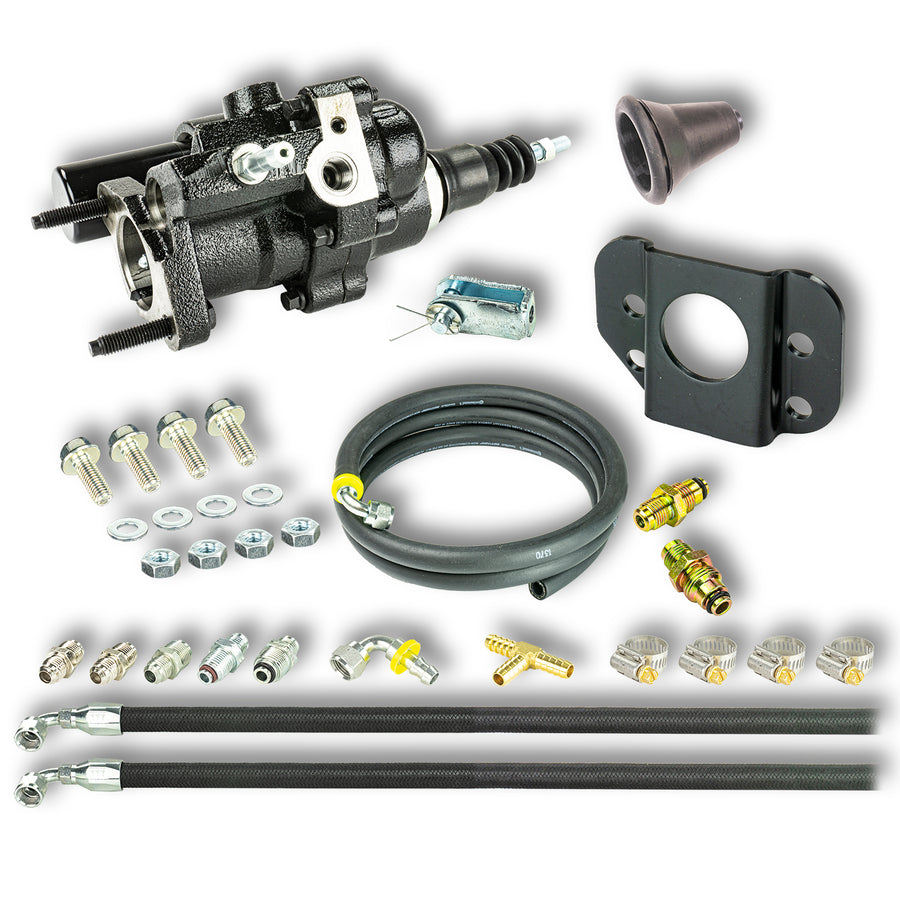 The Right Stuff 1962-74 GM A/F/X-Body Hydraulic Brake Assist Upper complete with Hydraulic Brake Unit, Mounting brackets and hose kit - (HBUK001)