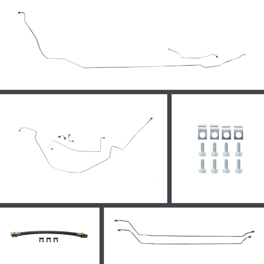 The Right Stuff 1964 Chevelle Convertible, OE Steel Front Power Disc Conversion Brake Line Kit - (COP64C2)