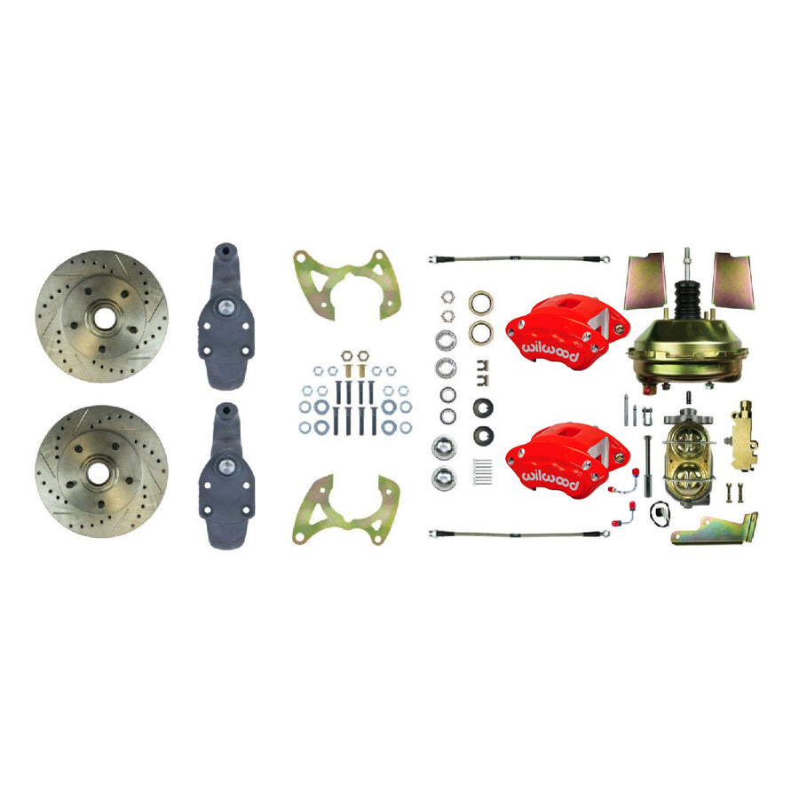 The Right Stuff 1965-70 Chevrolet Impala, 2" Drop, Performance Front Disc Brake Conversion Kit - (FSC66DCDZ)