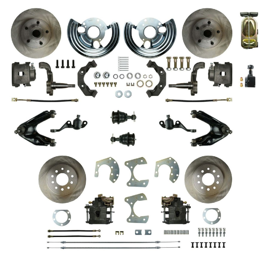 The Right Stuff 1960-76 Mopar A-Body, 4-Wheel Manual Disc Brake Conversion Kit - MDC46SD - (MDC46SD)