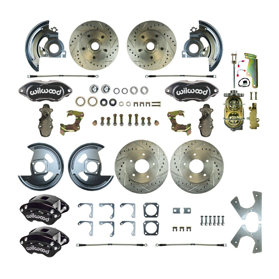 The Right Stuff 64-72 GM A-Body, Performance Series, 2" Drop, 4-Wheel Disc Brake Conversion Kit - (AFXSD21DS)