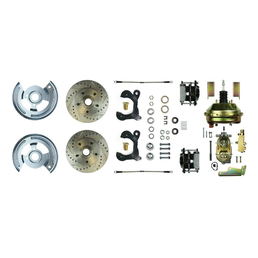 The Right Stuff 1955-57 Chevrolet Bel Air, 9" Booster, Power Front Disc Brake Conversion - (FSC55DCCS)