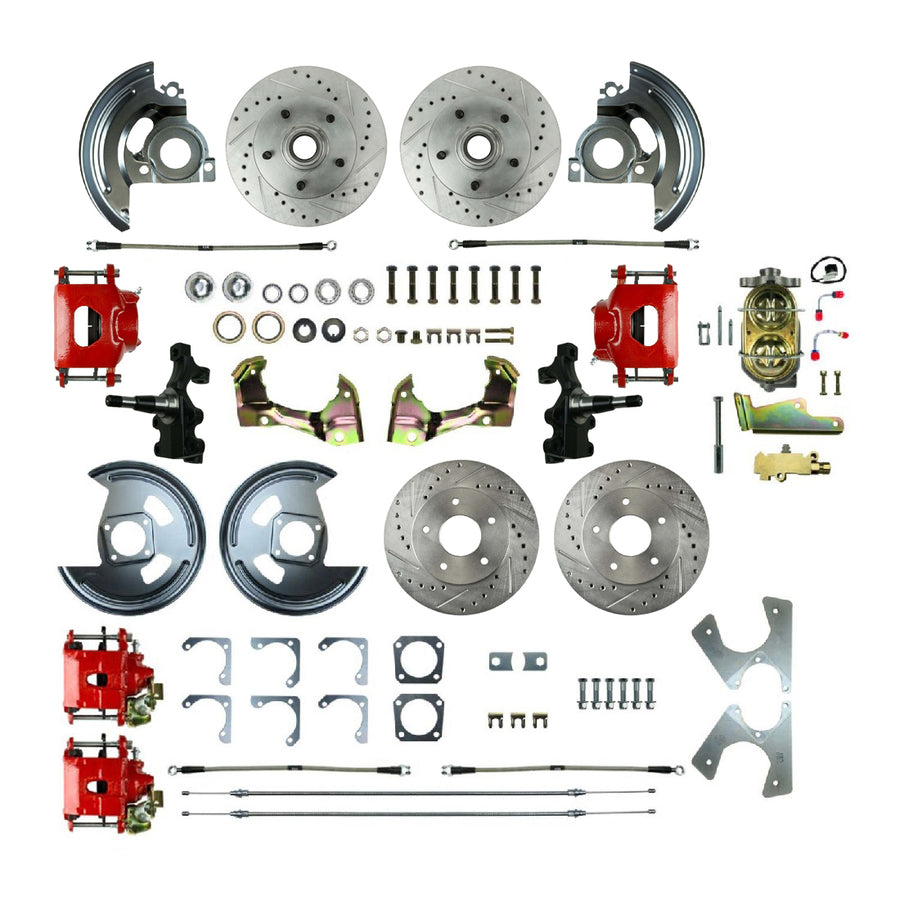 The Right Stuff 1968-1974 GM F/X-Body, 2" Drop, Show N Go, 4-Wheel Manual Disc Brake Conversion - (AFXSD45DZ)