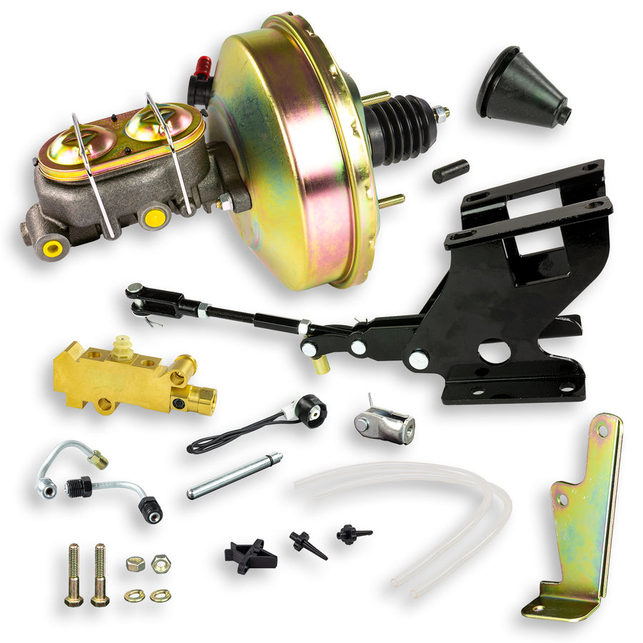 The Right Stuff 67-72 GM & GMC C/K Truck, 9" Slimline Booster Master Combination Kit Factory Bracket Disc/Disc - (G96720572)