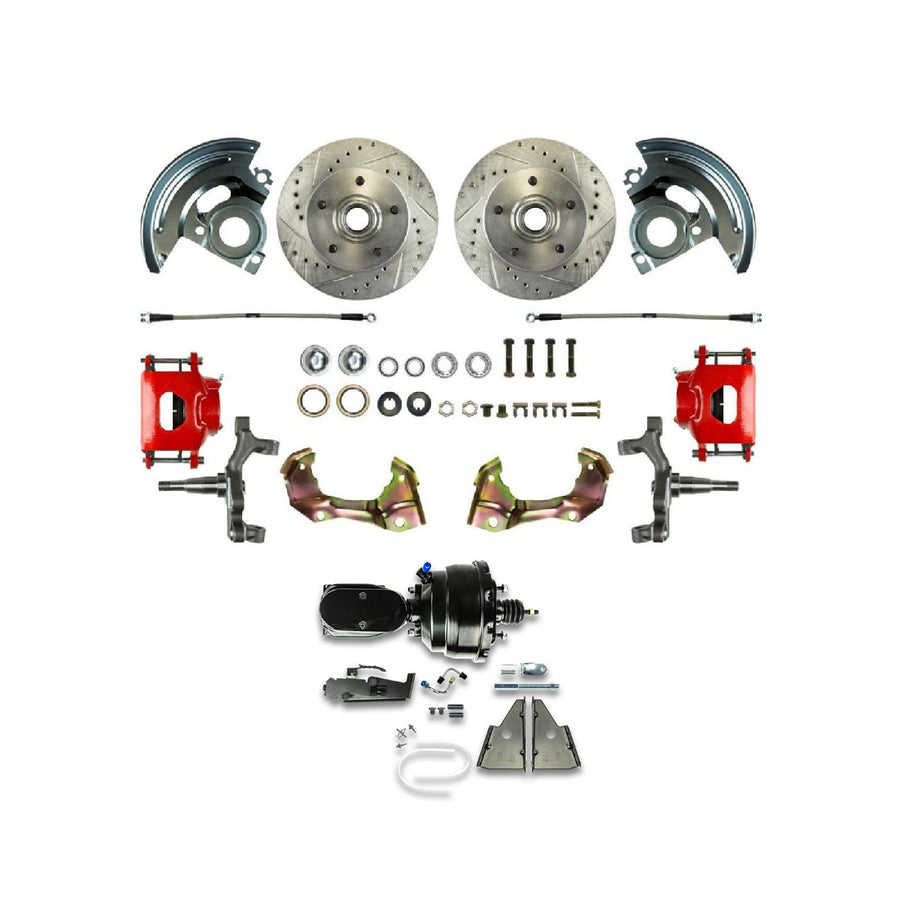The Right Stuff 64-72 Chevelle/GM A-Body, Power 8" Booster, 2" Drop Front Disc Brake Conversion - (AFXDC01DZY)