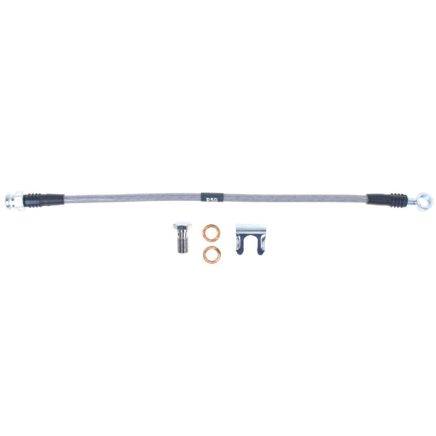 The Right Stuff 1974-76 Chevrolet Camaro, Braided Stainless Steel Front Disc Brake Flex Hoses - (FH31S)