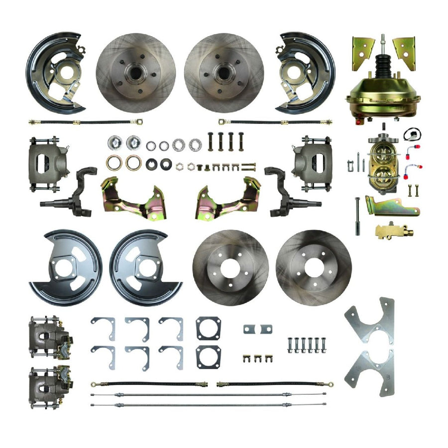 The Right Stuff 1964-72 GM A-Body, Power 9" Booster, 4-Wheel Disc Brake Conversion - AFXDC41C - (AFXDC41C)