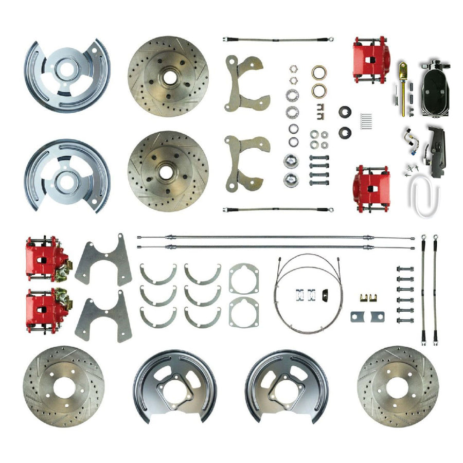 The Right Stuff 1955-57 Chevrolet Bel Air, "Show And Go" 4-Wheel Manual Disc Brake Conversion - (FSC554SDCZY)
