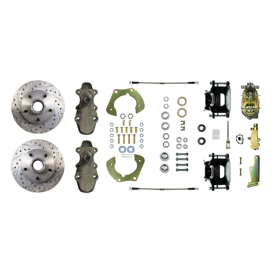 The Right Stuff 1955-57 Chevrolet Bel Air, 2" Drop, Manual Front Disc Brake Conversion - (FSC55SDDS)