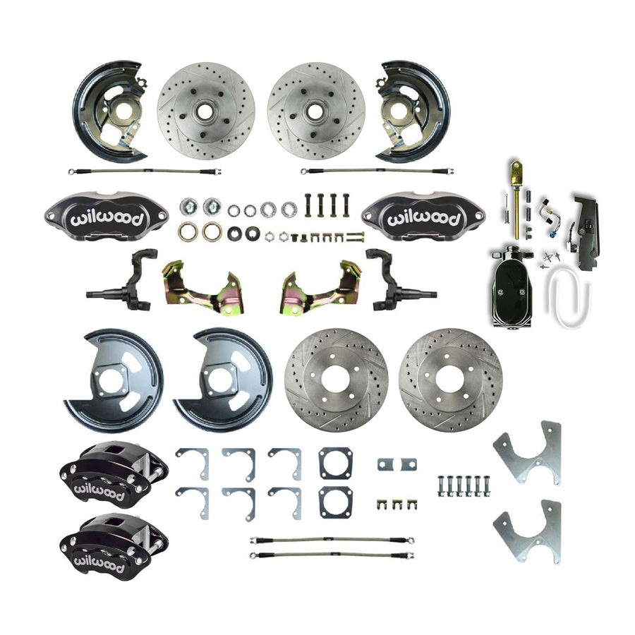 The Right Stuff 1968-1974 GM F/X-Body, Performance Series, 4-Wheel Disc Brake Conversion Kit - (AFXSD25CSY)
