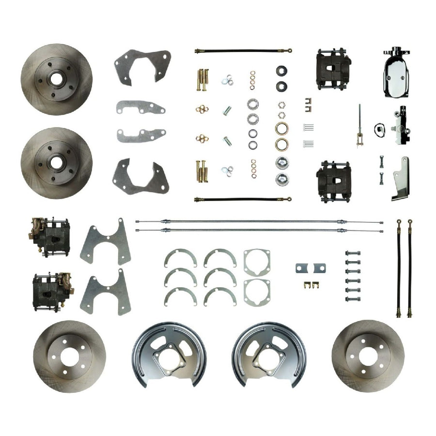 The Right Stuff 1965-68 Chevrolet Impala/Bel Air, Manual 4-Wheel Disc Brake Conversion Kit - (FSC654SDCX)
