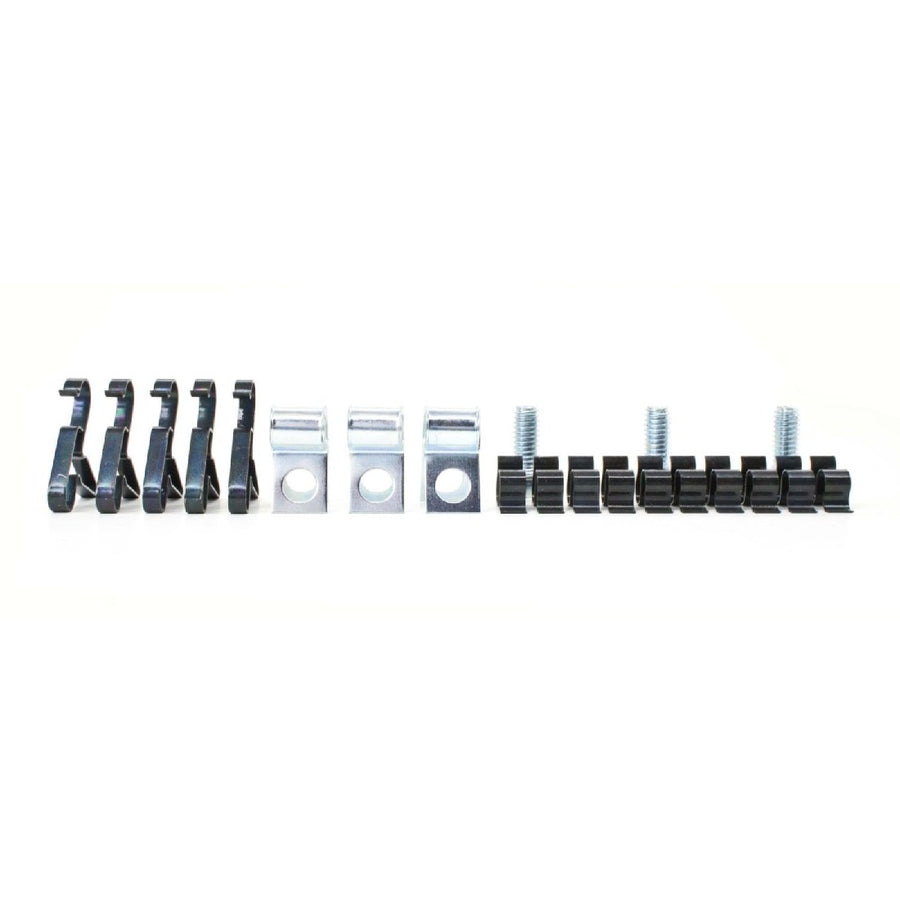 The Right Stuff 1970-74 Mopar E-Body 21-Piece, 3/8" & 1/4" Fuel Line Clip Set - (ECS008)