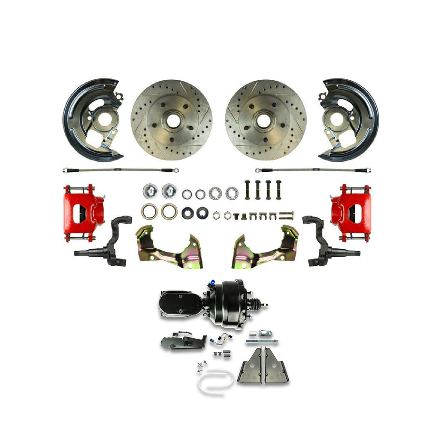 The Right Stuff 1967-72 Chevelle/GM A-Body, Power 8" Booster, Front Disc Brake Conversion - (AFXDC06CZY)