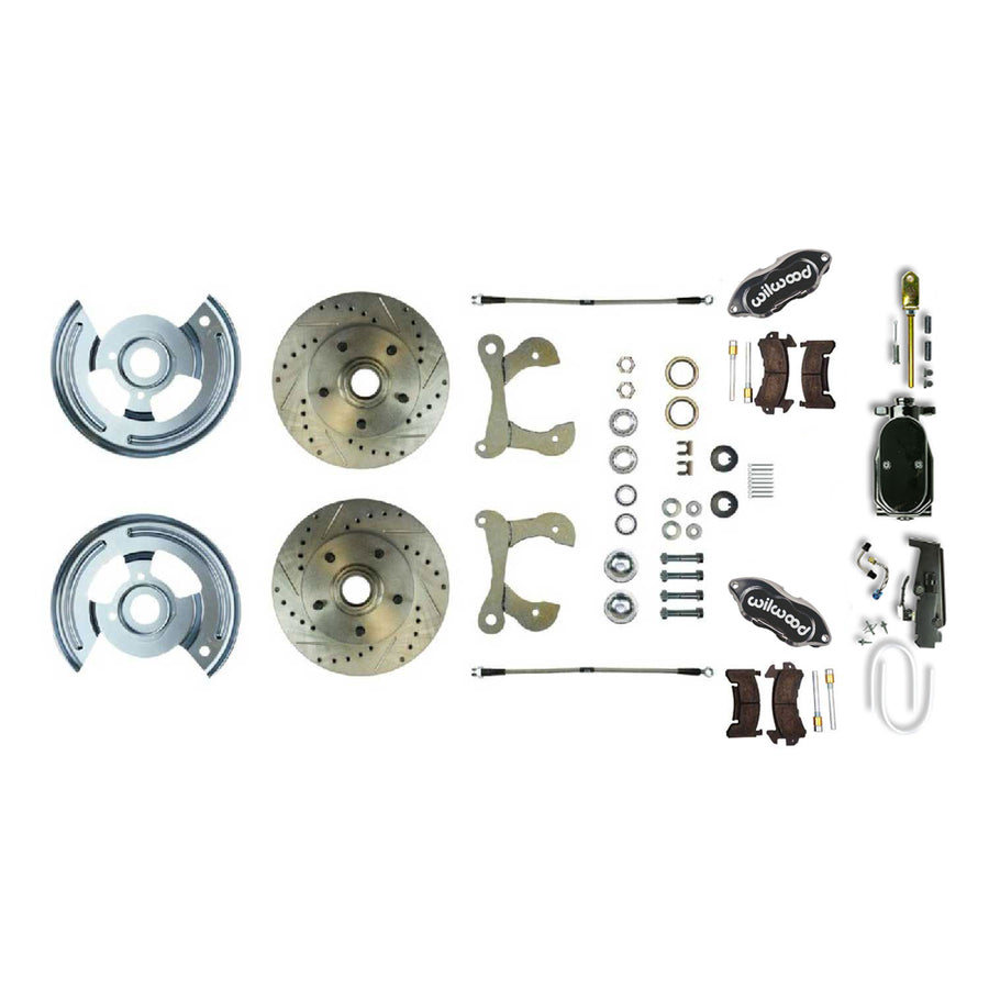 The Right Stuff 1955-64 Chevrolet Bel Air/Impala, 4-Wheel Manual Disc Brake Conversion Kit - (FSC56SDCSY)