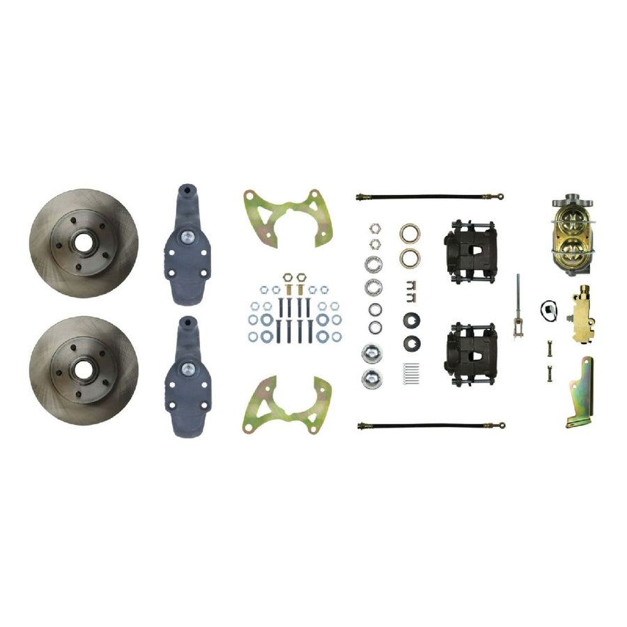 The Right Stuff 1965-68 Chevrolet Impala, 2" Drop, Manual Front Disc Brake Conversion Kit - (FSC65SDD)