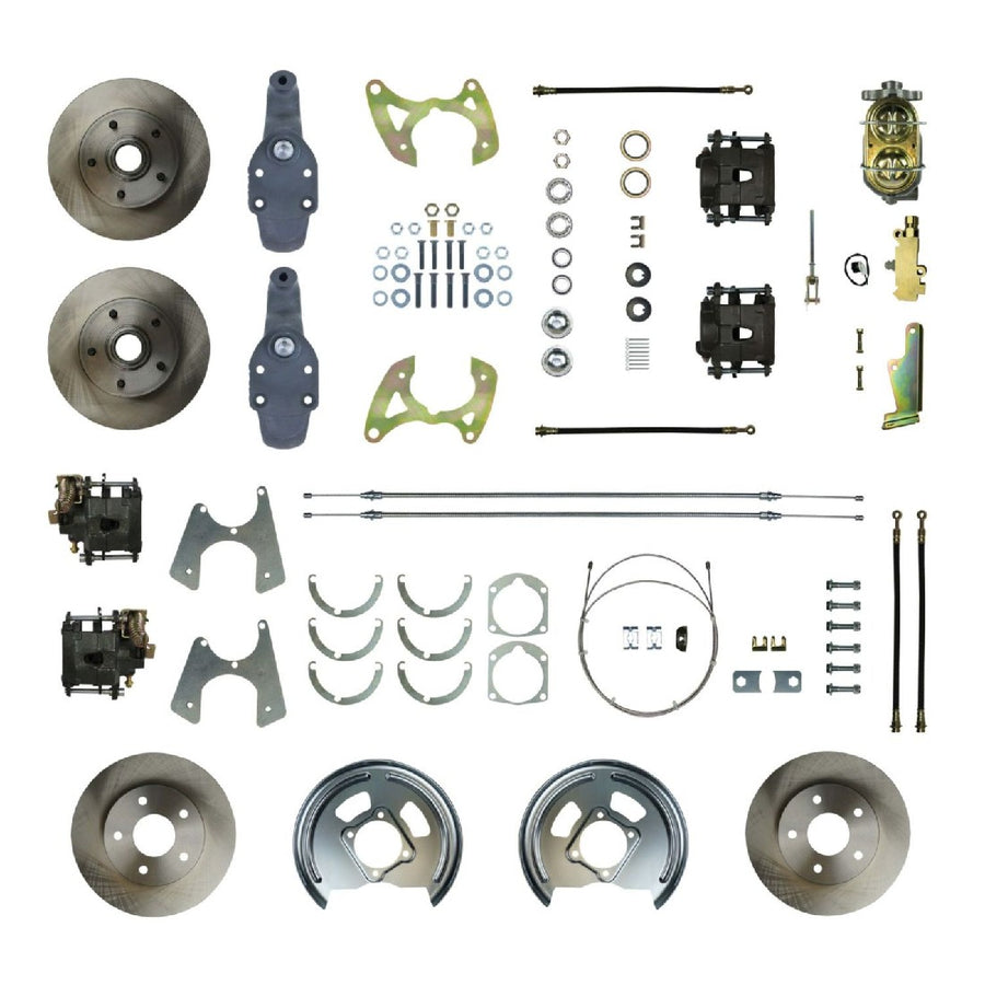 The Right Stuff 1958-64 Chevrolet Impala, 2" Drop, 4-Wheel Manual Disc Brake Conversion Kit - (FSC584SDD)
